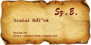 Szalai Bánk névjegykártya